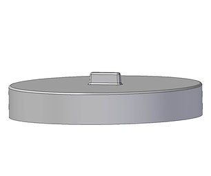 Protective BIn Lid 605mm Moulded Handle rotomoulded from polyethylene plastic