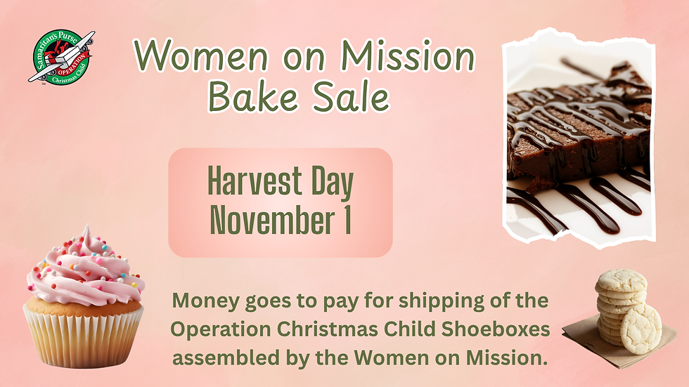 Bake Sale - Women On Mission
