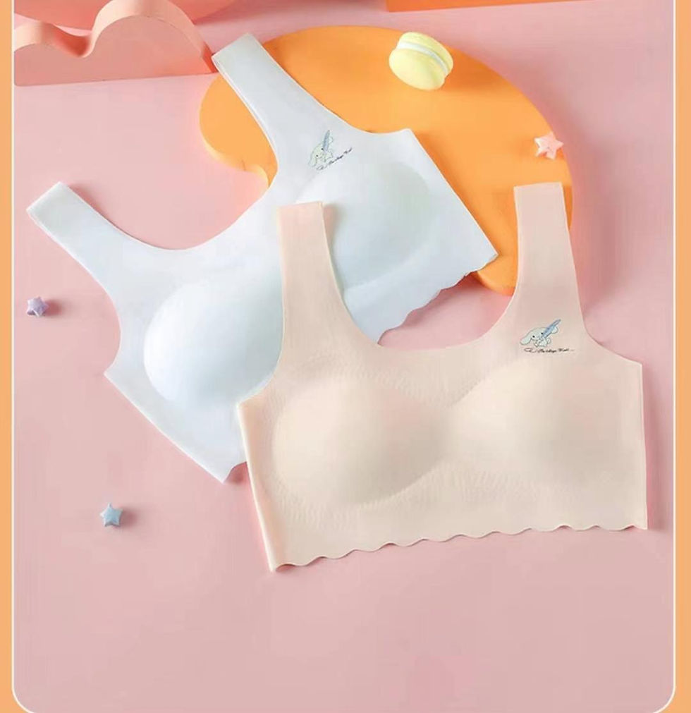 Thumbnail: SB81818 Student Ice Silk Latex Sponge Singlet Bra