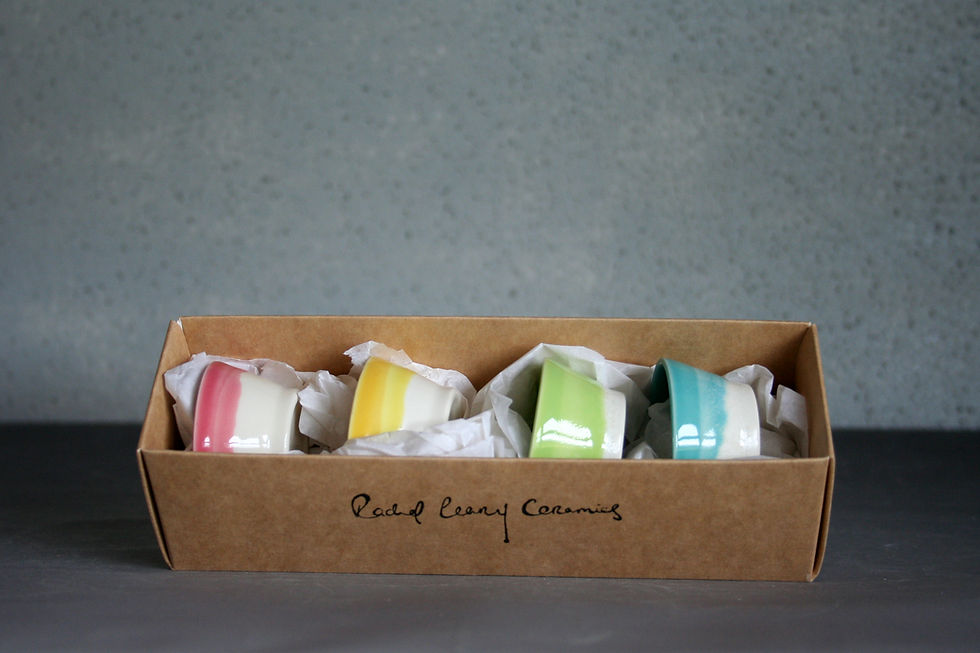Thumbnail: Egg cup set handmade by Rachel Leary Ceramics