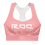 Thumbnail: ROQ BODY Longline Pink & White Sports Bra