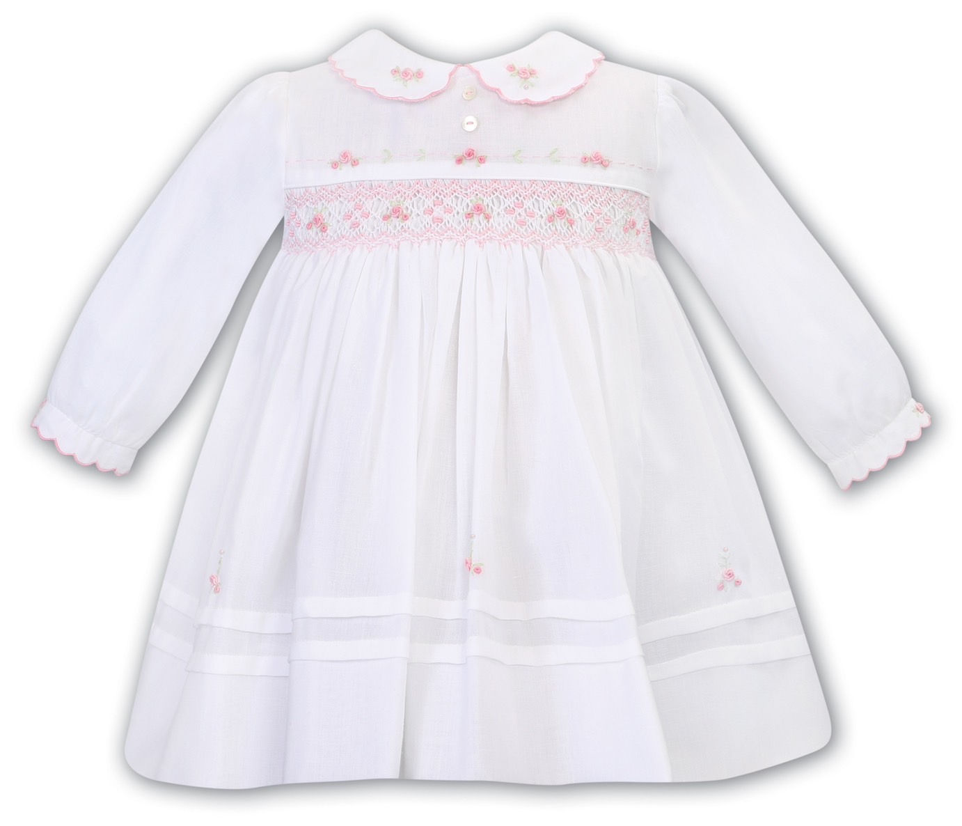 White Smocked Sose Dress