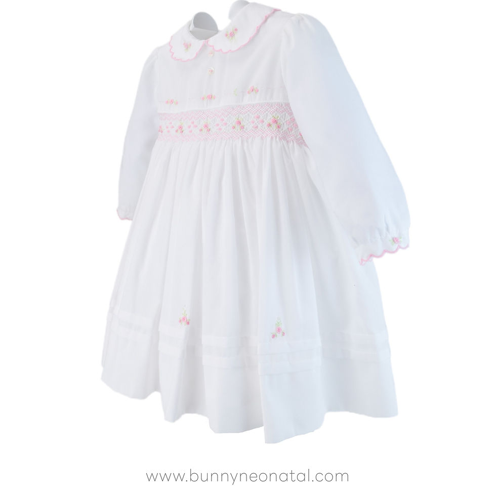 Thumbnail: White Smocked Sose Dress