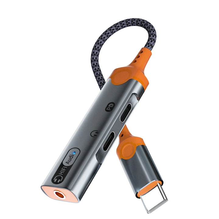 Thumbnail: Adaptador audifonos 3 en 1