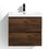 Thumbnail: Walnut wall mounted vanity