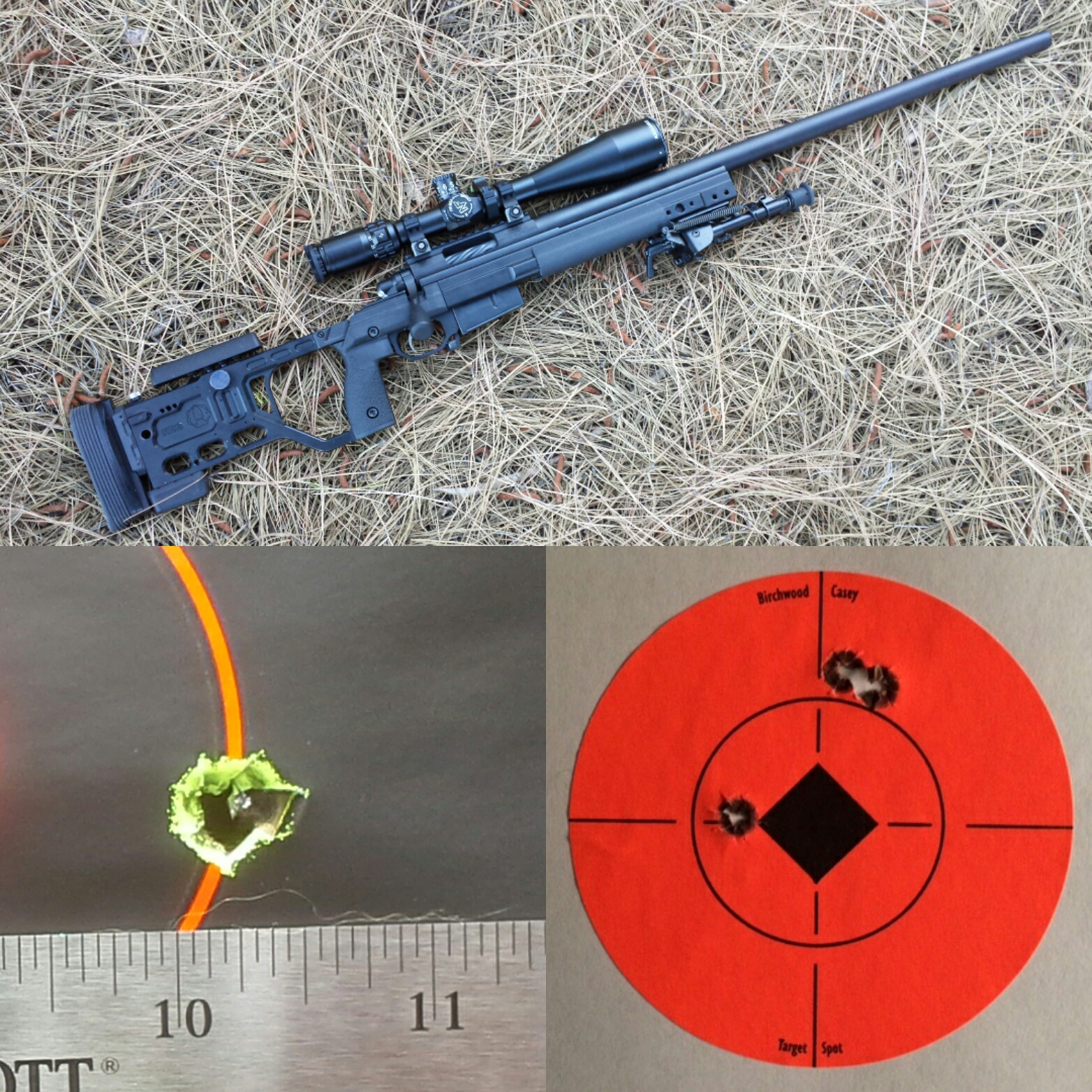 Ramrod Tactical custom rifle package chambered in 6.5 Creedmoor with 200 yard 5 shot group and 500 y