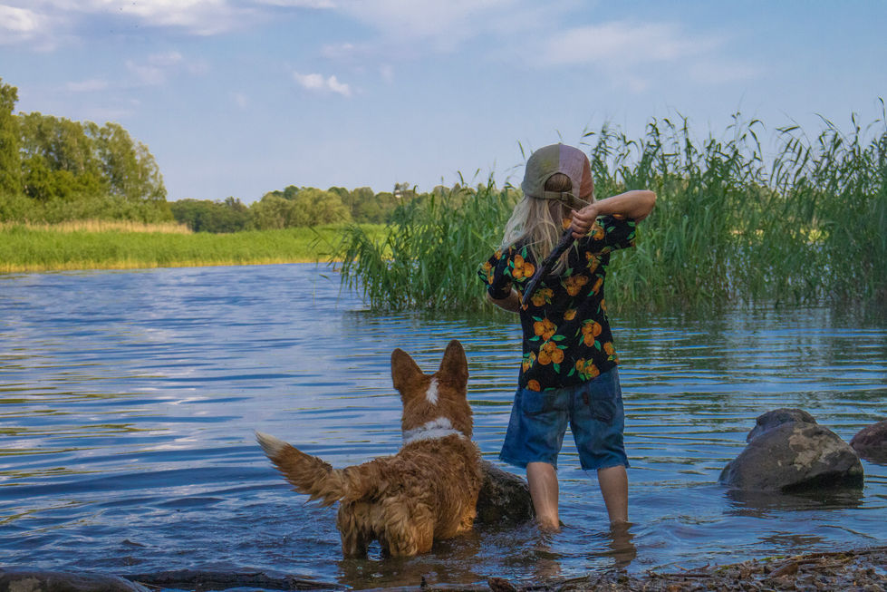 Boy, Dog And the Sea - customer work - Summer -23