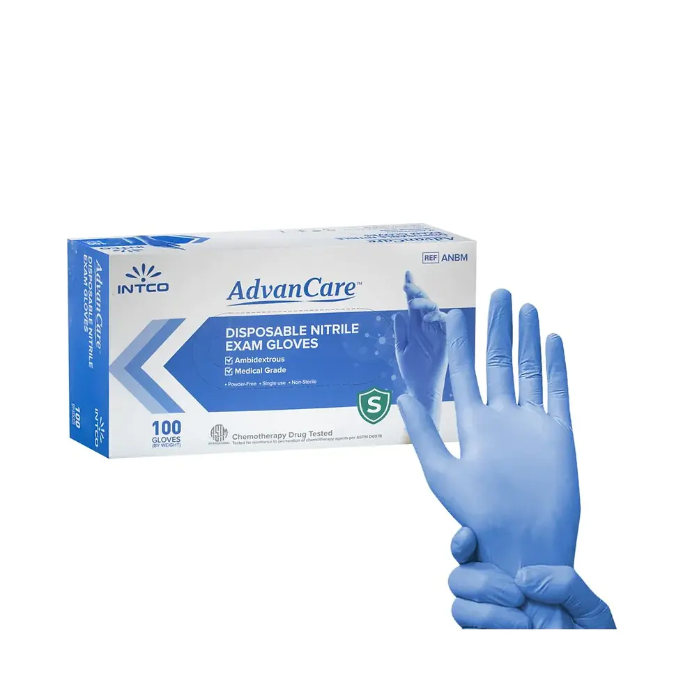 AdvanCare Nitrile Examination Gloves (Small)
