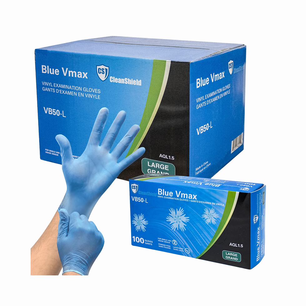 Thumbnail: Blue Vmax Vinyl Examination Gloves (1000 gloves)