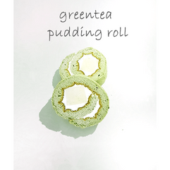 greentea pudding roll