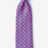 Thumbnail: Alynn Pink Silk Micro Sharks Skinny Tie - Distinctive, Elegant Men's Neckwear