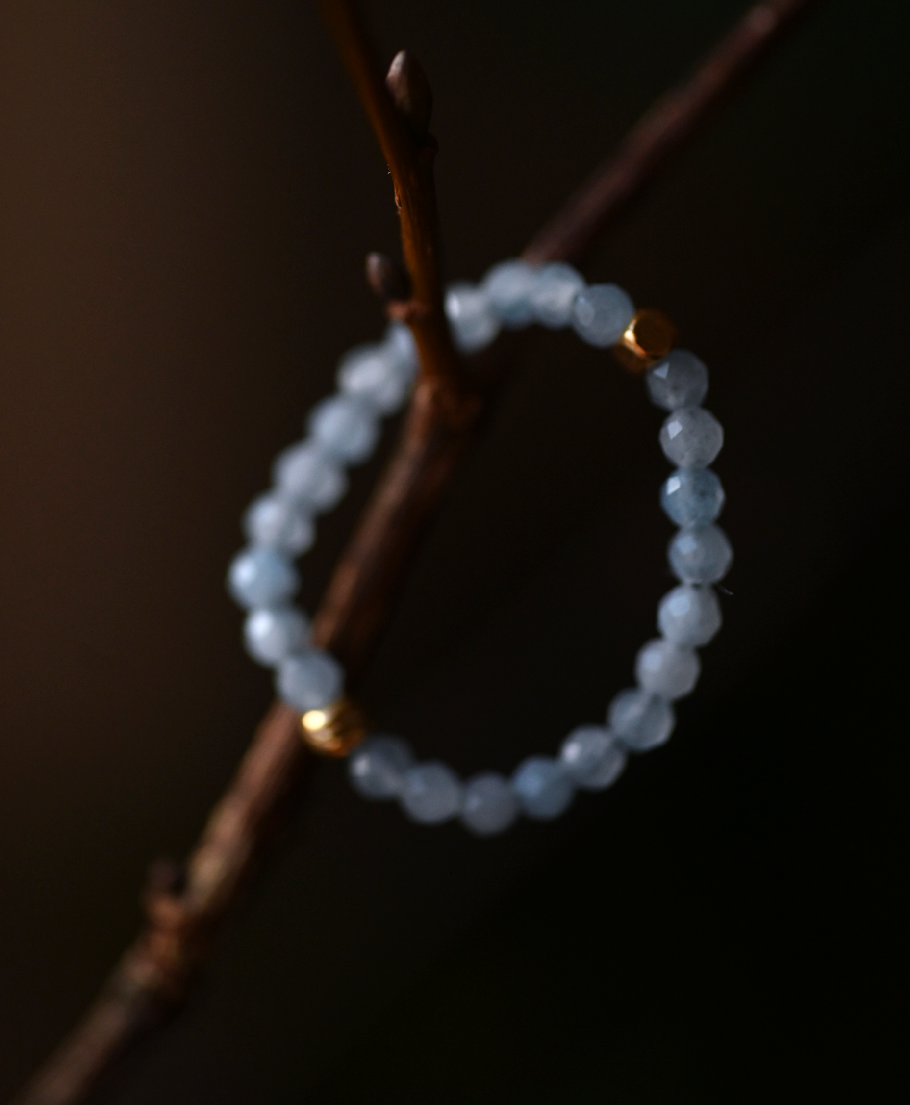 Fingerring. Aquamarin.