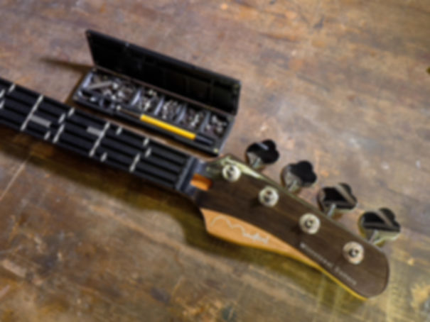 Adjustable Microtonal Bass Guitar Neck