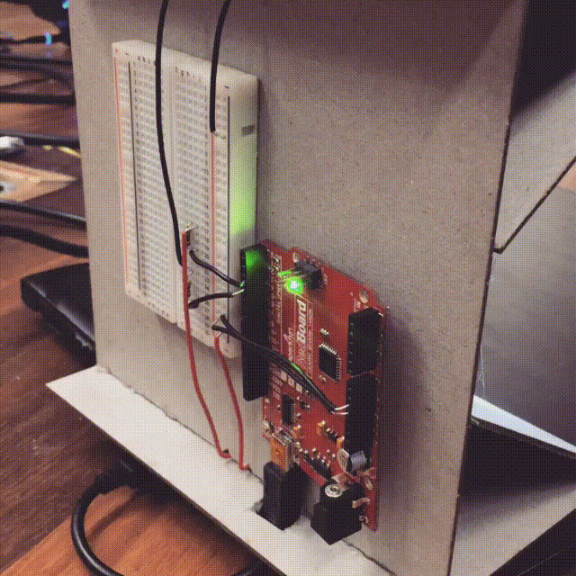 prototype circuit behind sculpture