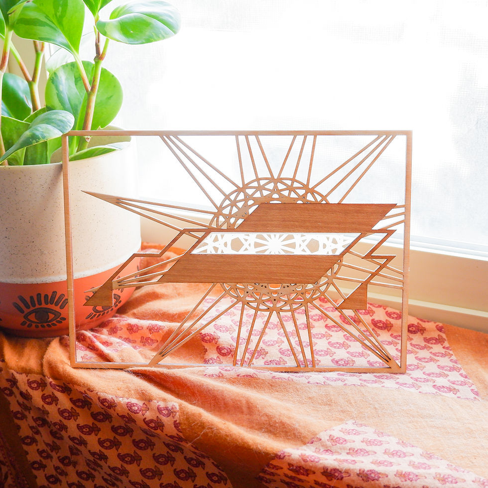 "A" laser cut