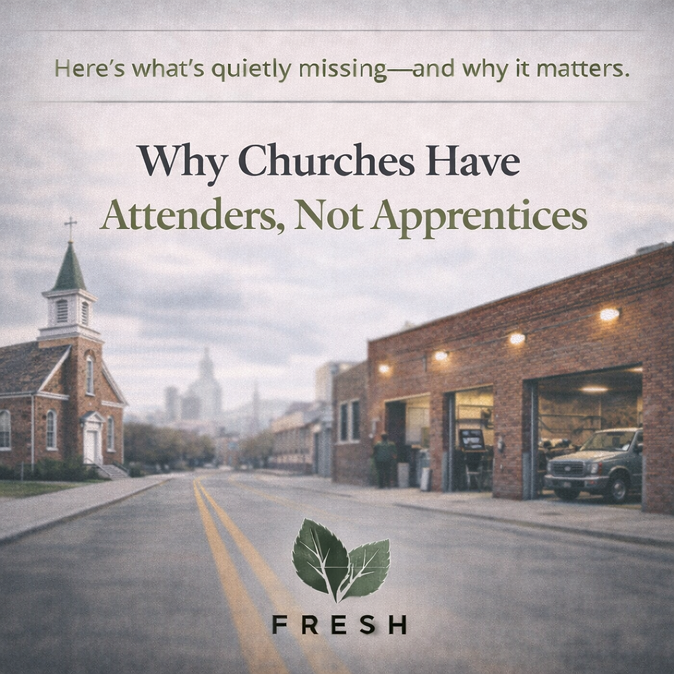 Why Churches Have Attenders, Not Apprentices