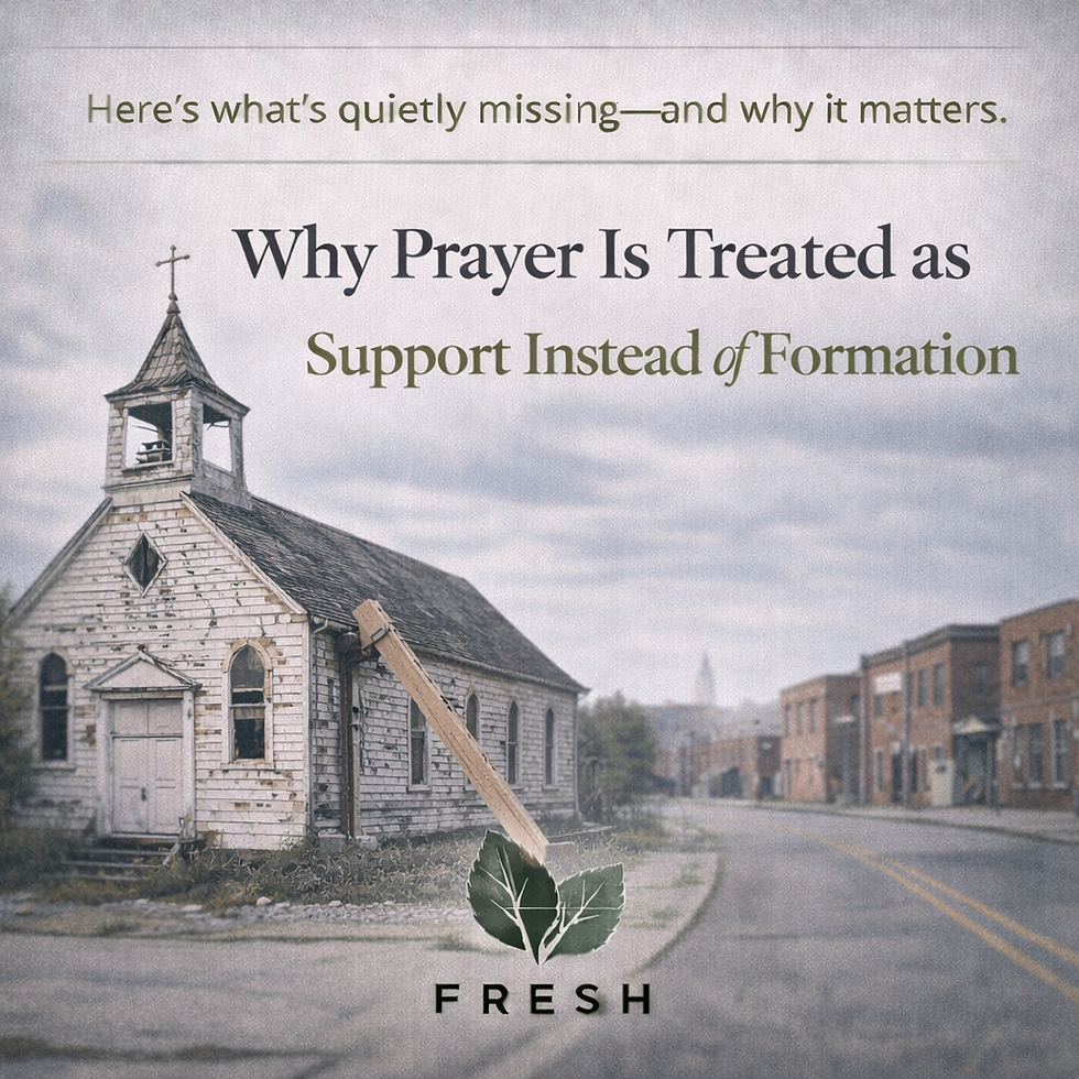 Why Prayer Is Treated as Support Instead of Formation