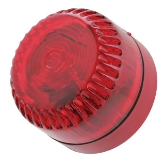 SecuriFire Flash light Solex, lens red, socket red