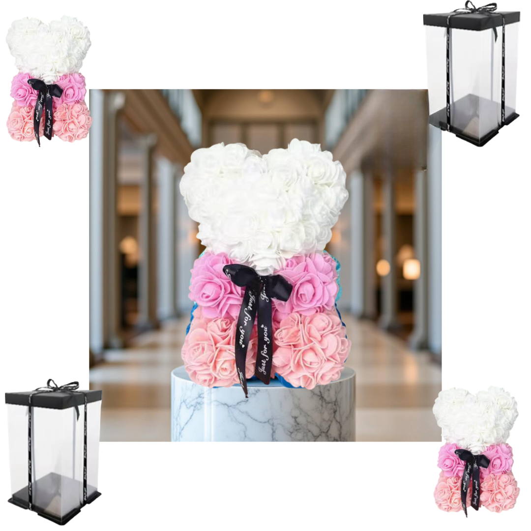 Rose Bear Gradient Soft Pink 25cm - Wholesale Florist Supplies in Melbourne, Australia – Offshore Florist Supplies”