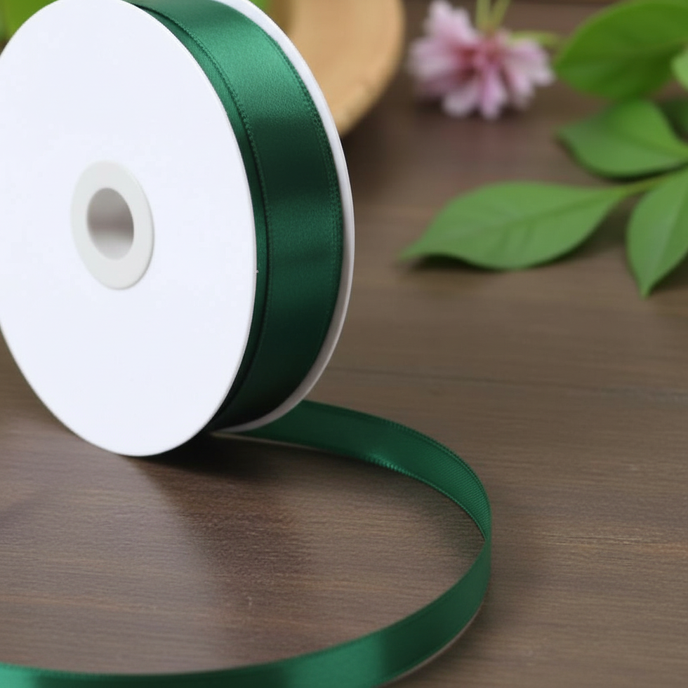 Satin Ribbon 25mm Emerald Green - Buy wholesale ribbon at Offshore Florist Supplies Hoppers Crossing Melbourne