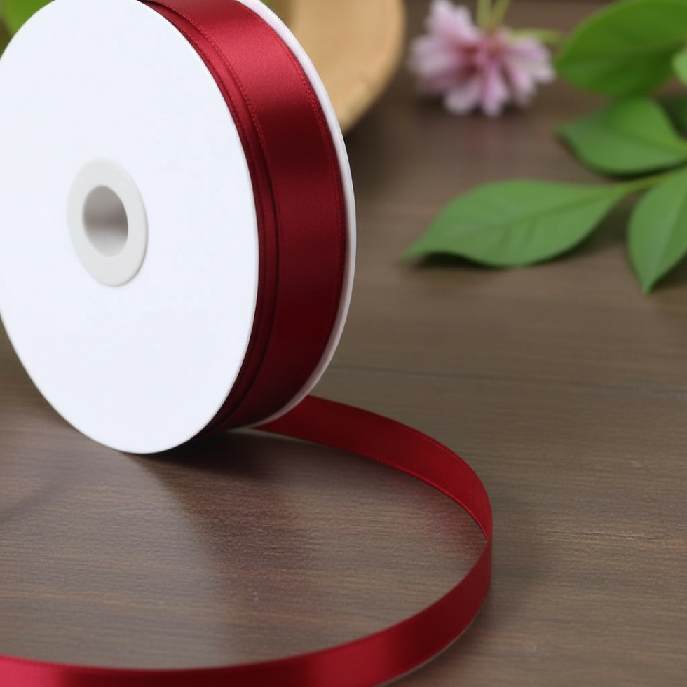 Satin Ribbon 25mm Crimson Red - Buy wholesale ribbon at Offshore Florist Supplies Hoppers Crossing Melbourne