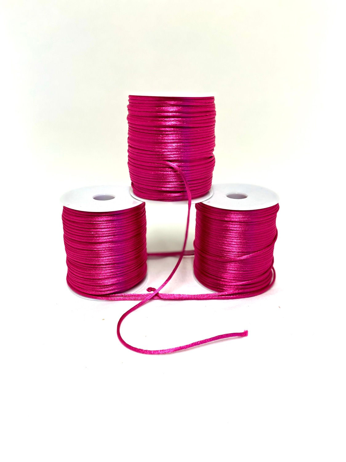 Braided Satin Cord Fuchsia
