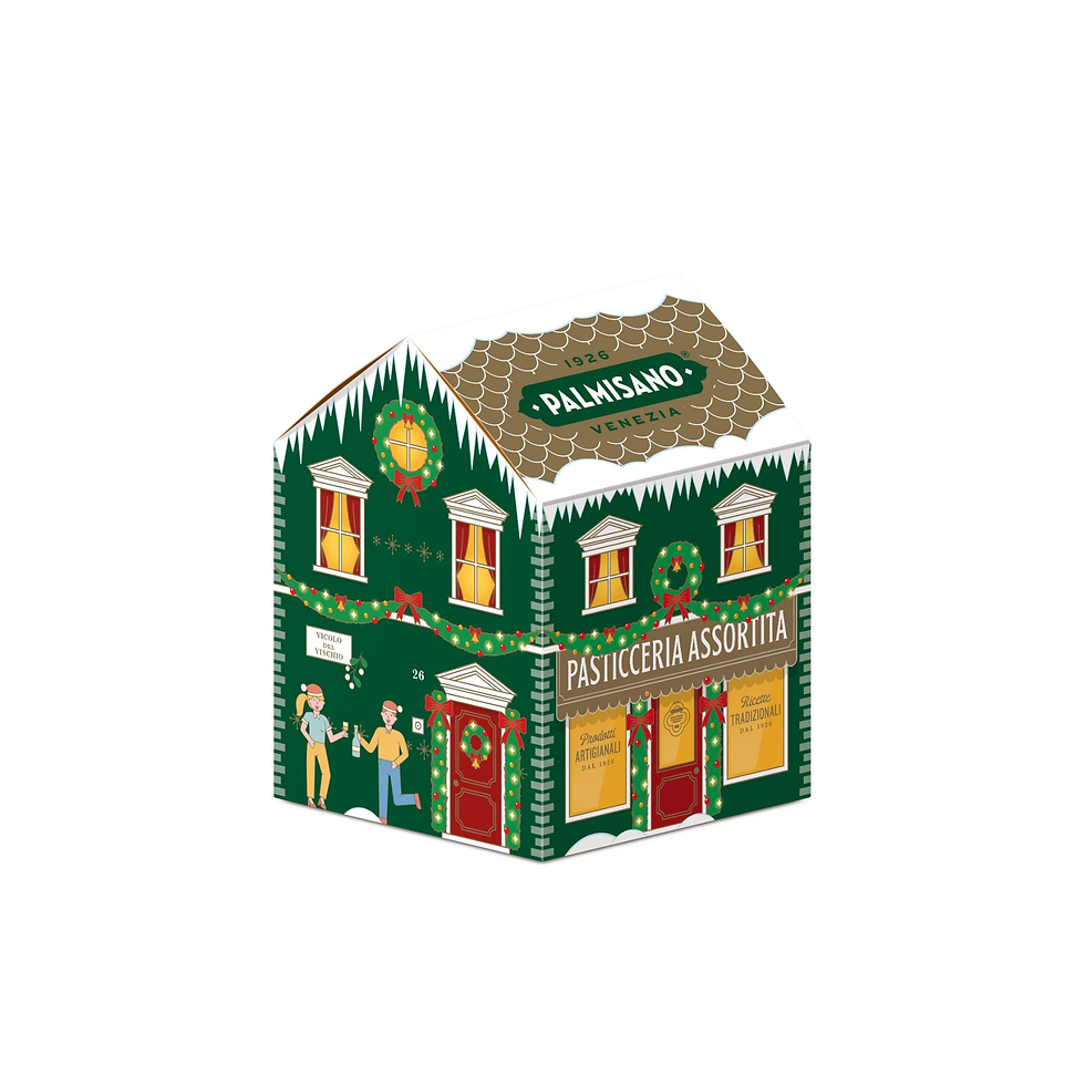 Misto biscotti veneziani Palmisano confezione Casette Natale