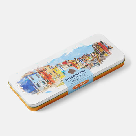 Cioccolatini veneziani Dolci Palmisano in latta per regalo
