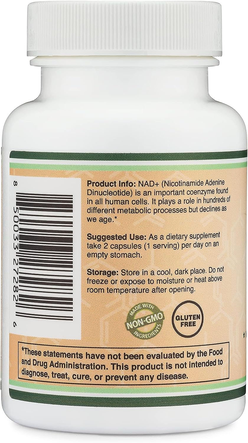 Miniatura: Nad+ 500 Mg. x 60 Cápsulas - Double Wood Supplements