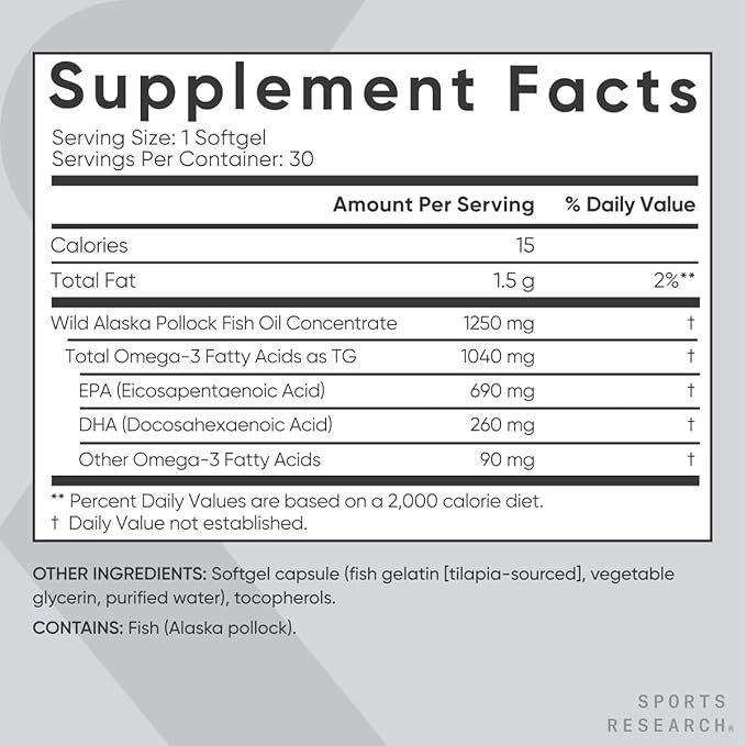 Miniatura: Omega 3 Aceite de Pescado x 30 Cápsulas - Sports Research