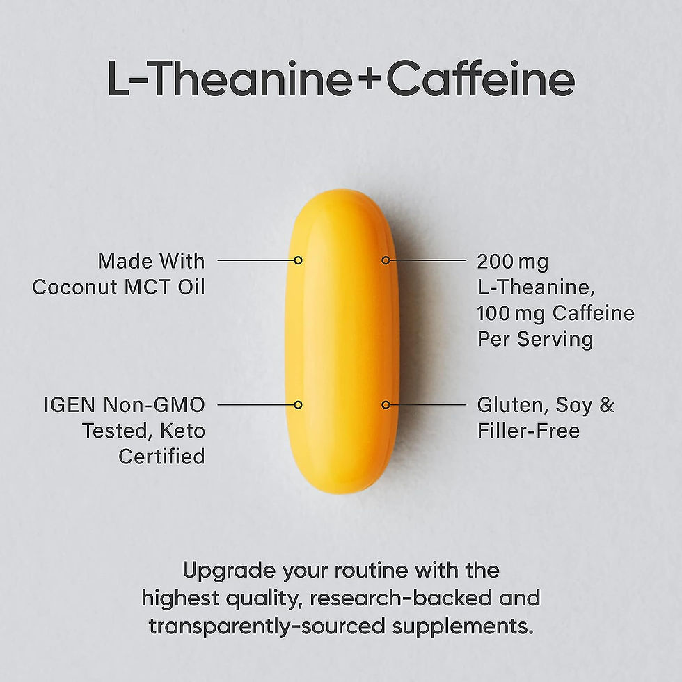 Miniatura: L-Theanine + Caffeine x 60 Cápsulas Blandas - Sports Research