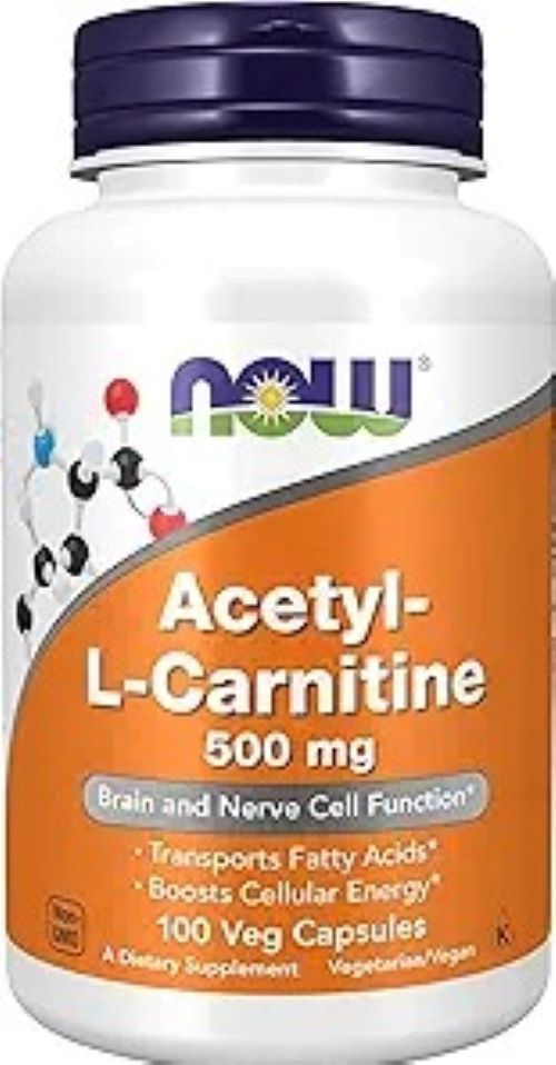 Acetyl L-Carnitine 500 Mg. x 100 Cápsulas Vegetarianas - Now