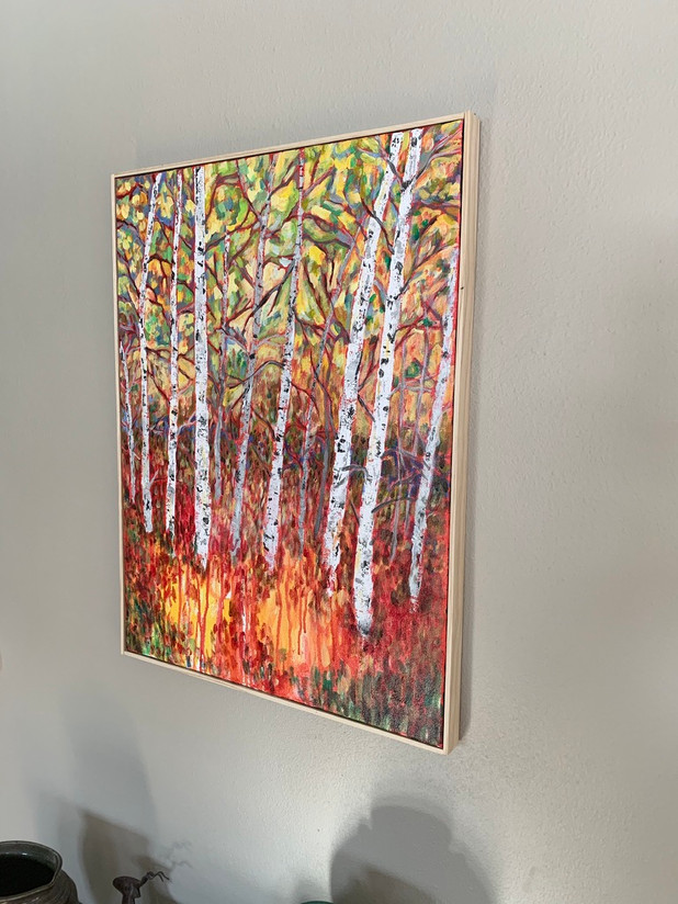 Birch Trees - Framed - $225