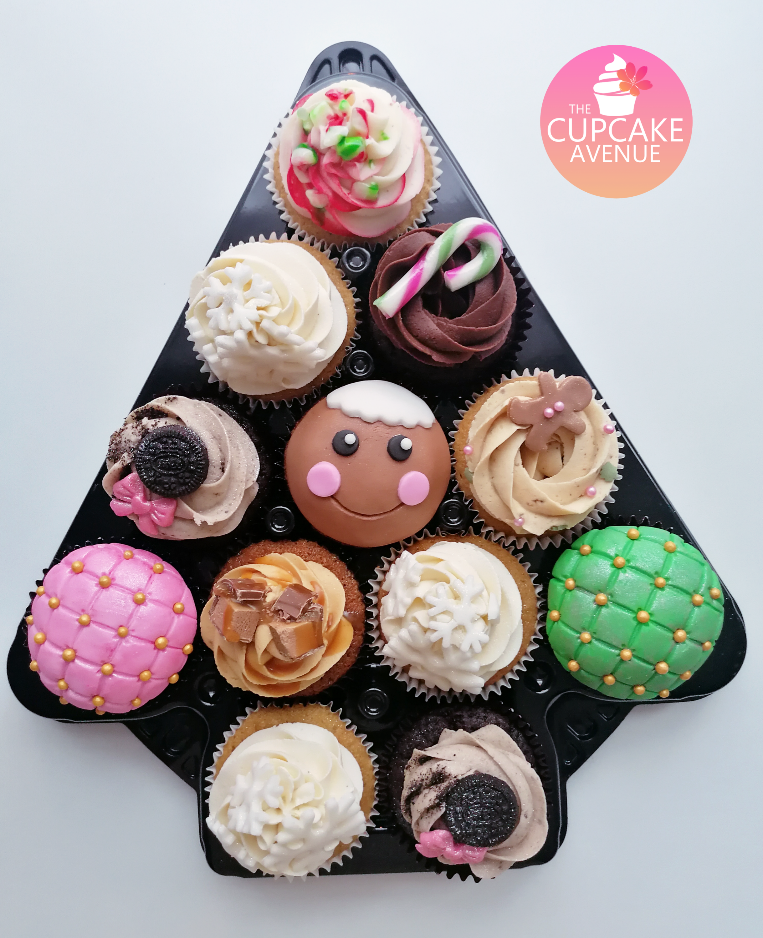 The Cupcake Avenue Christmas cupcakes gift box