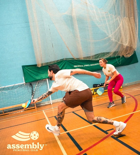 Pickleball action shots in Didsbury