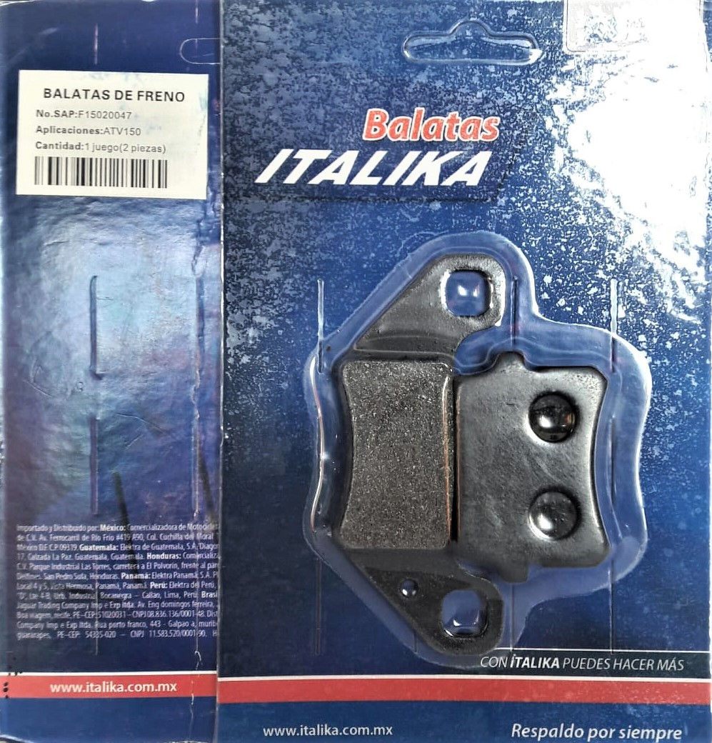 BALATAS DE FRENO ATV150