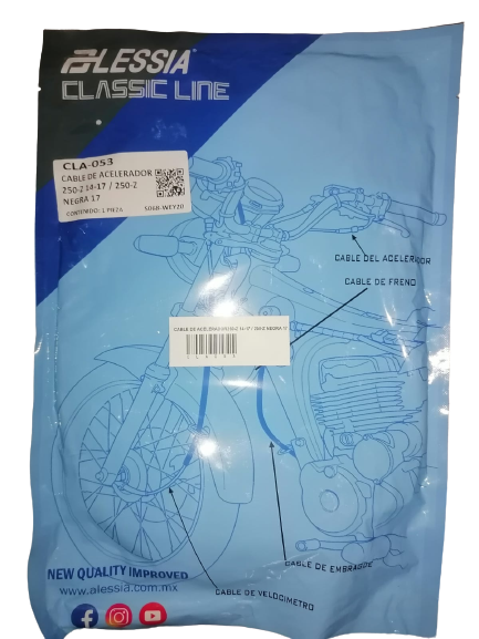 CABLE DE ACELERADOR250-Z 14-17 / 250-Z NEGRA 17