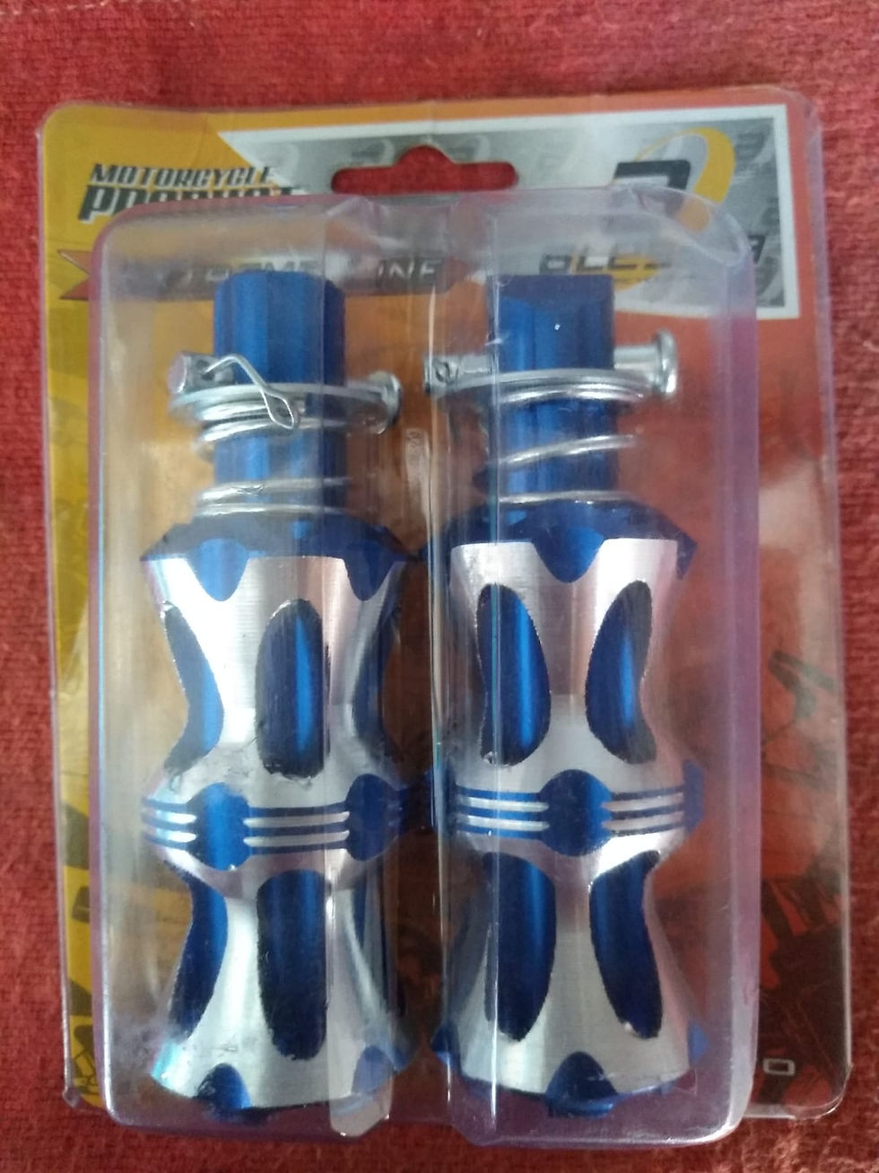 Miniatura: POSAPIES TRASEROS ALIEN ROJO / PLATA ALUMINIO UNIVERSALES