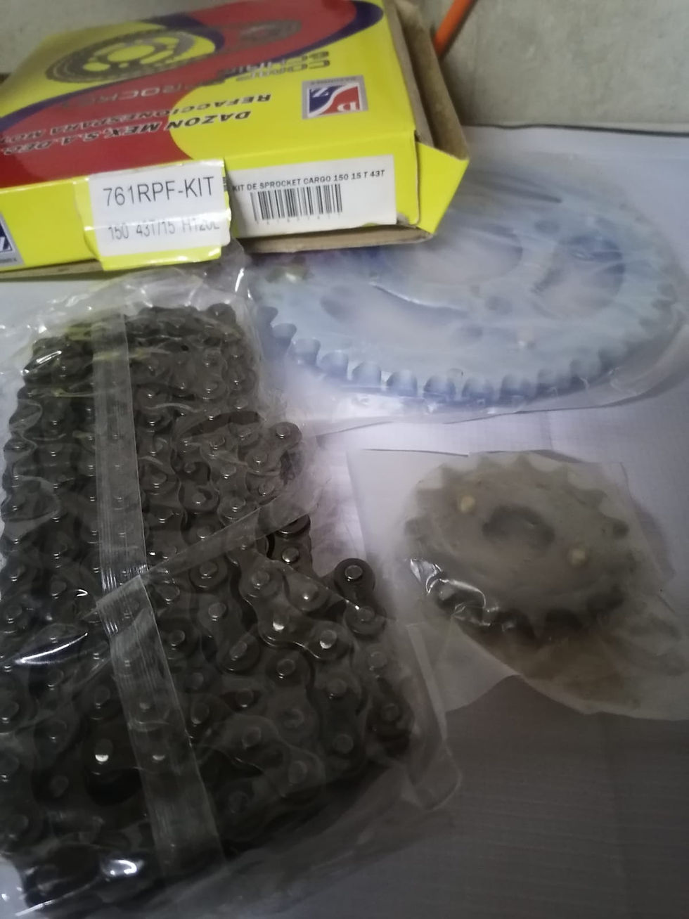 Miniatura: KIT DE SPROCKET CARGO 150 15 T 43T