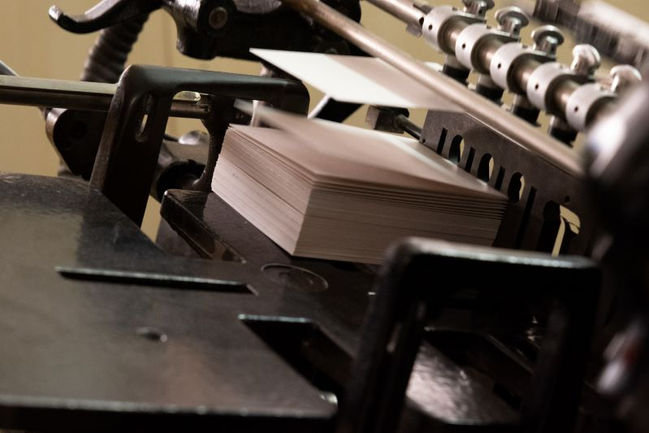 Montée du papier, presse Heidelberg