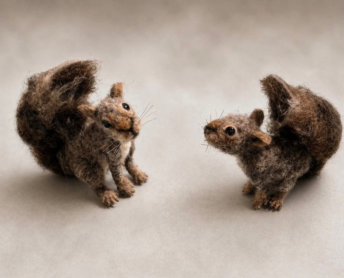 Squirrel Needle Felting with Lori Welch