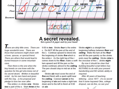 A SECRET REVEALED.