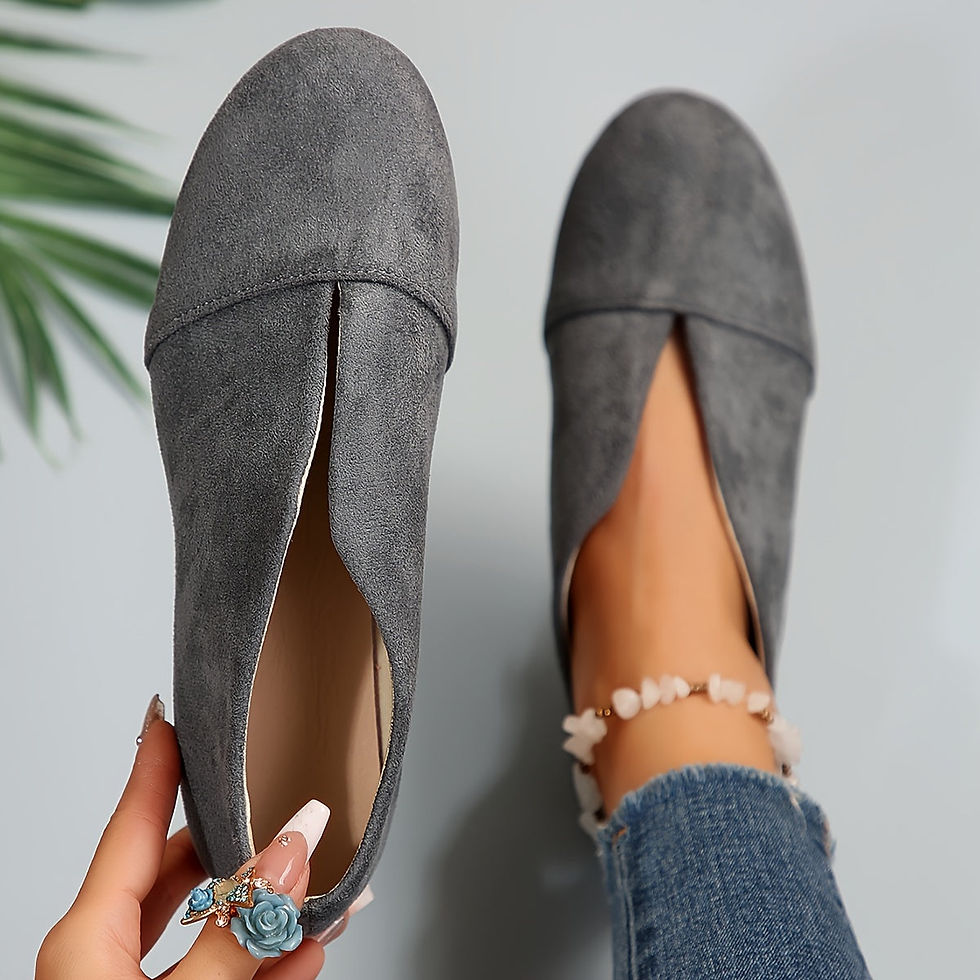Modern Deep V-Cut Slip-On Shoes