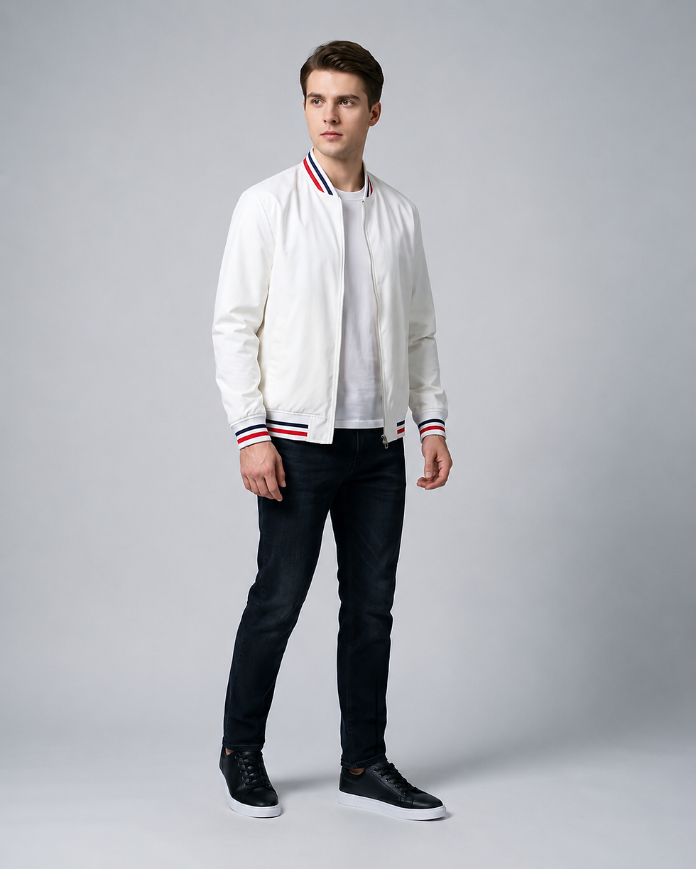 Modern Tailored Varsity Jacket Premium