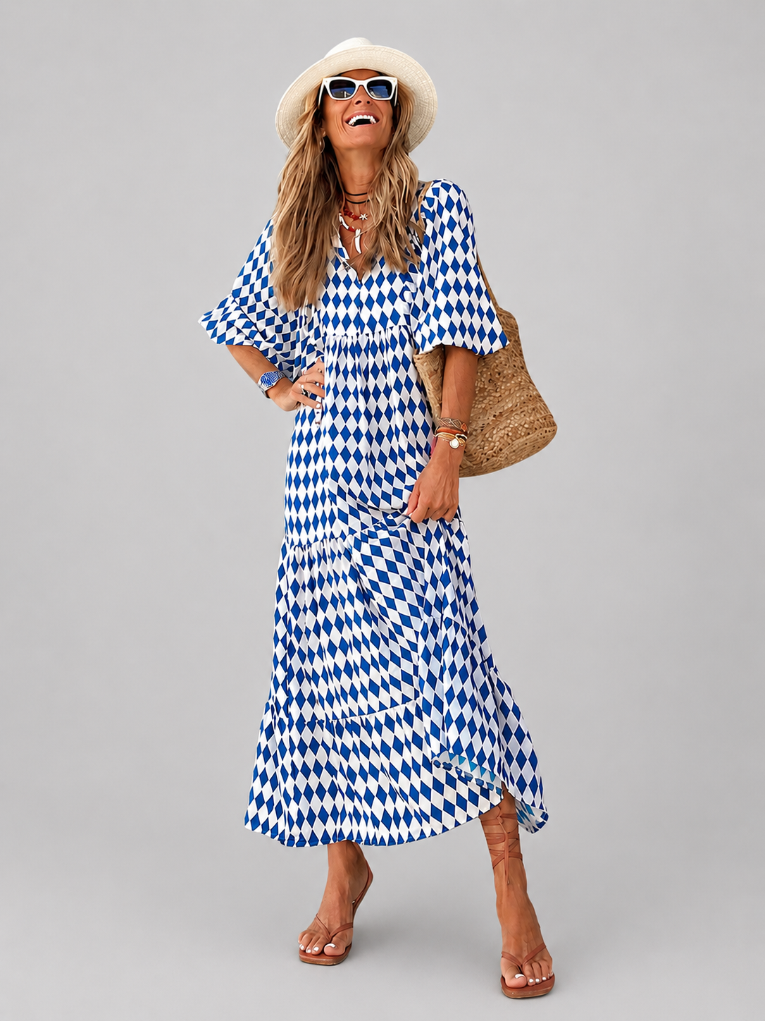 Bohemian Printed Maxi Dress