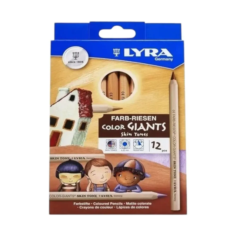 LAPICES DE COLOR LYRA TONOS DE PIEL CARTERA C/12
