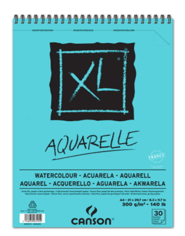 ALBUN CANSON XL AQUARELLE A4 21x29.7 GF 30HJ 300G