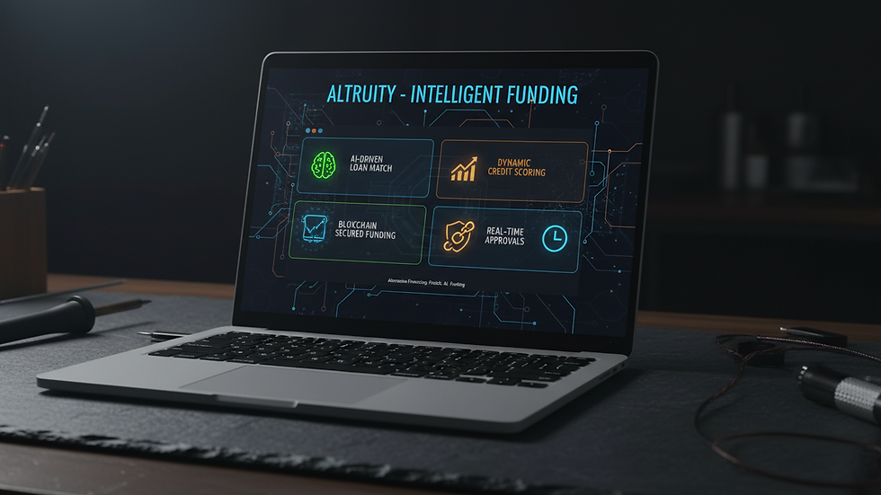 Close-up view of a laptop screen showing loan application software