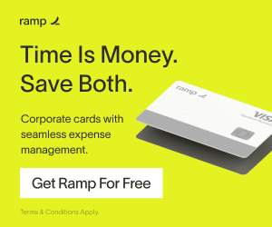 Ramp offers corporate cards with seamless expense management
