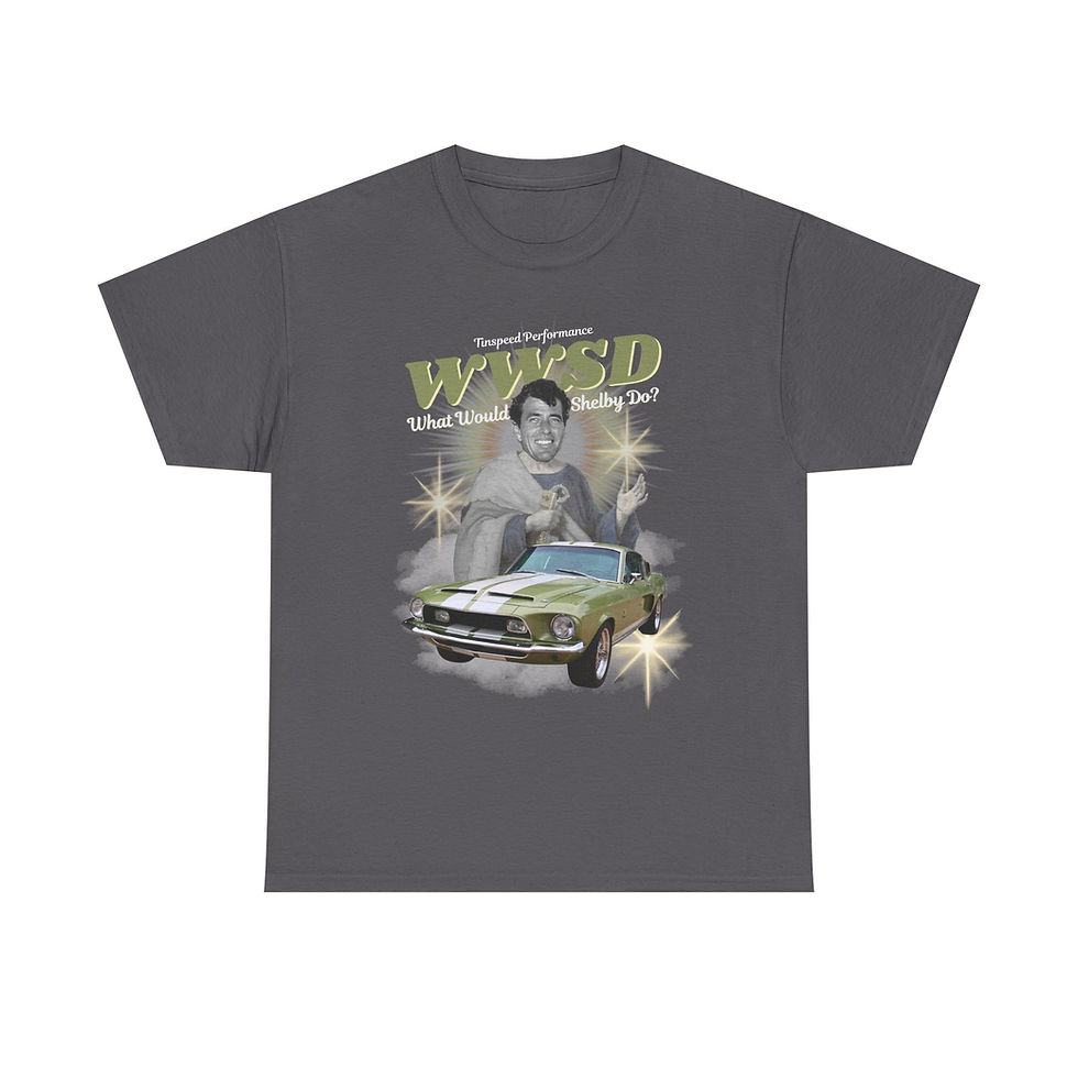 Thumbnail: WWSD Project Tee — "What Would Carroll Shelby Do?" Graphic T-Shirt